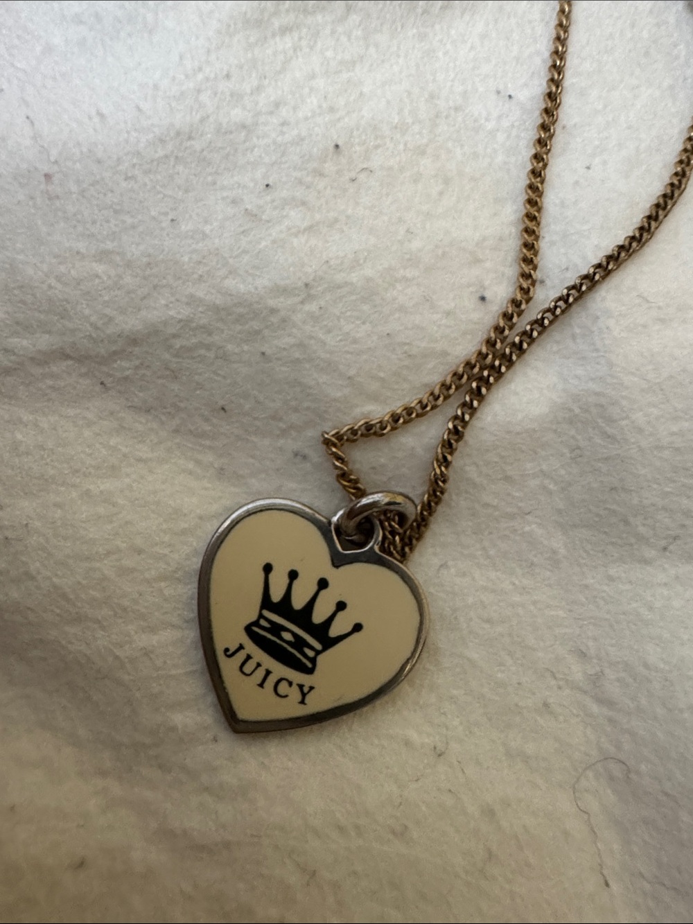 Juicy Couture Silver Tone Layered Heart Pendant Necklace - Picture 4 of 11